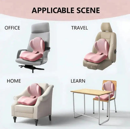 Ergonomic Memory Foam Back & Seat Relief Cushion