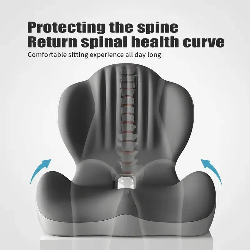 Ergonomic Memory Foam Back & Seat Relief Cushion