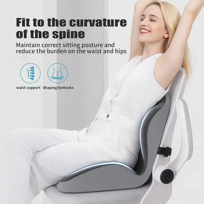 Ergonomic Memory Foam Back & Seat Relief Cushion