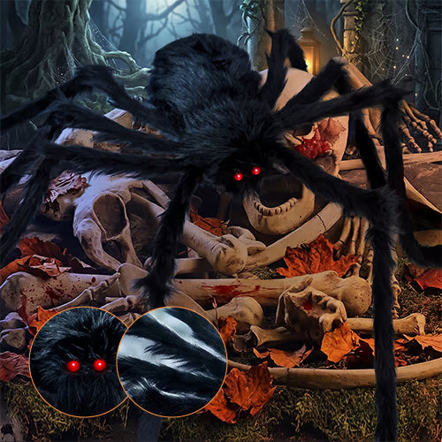 17 FT 455-LED Outdoor Halloween Spider Web Lights